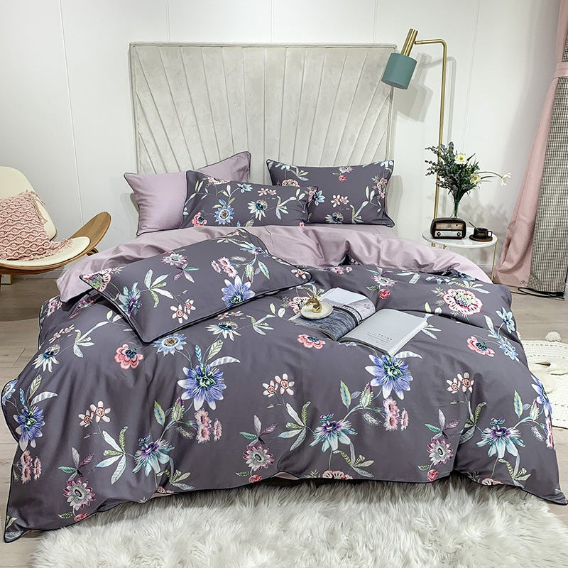 Cotton Digital Printing Bed Sheet Quilt Cover Set Pi-Mart