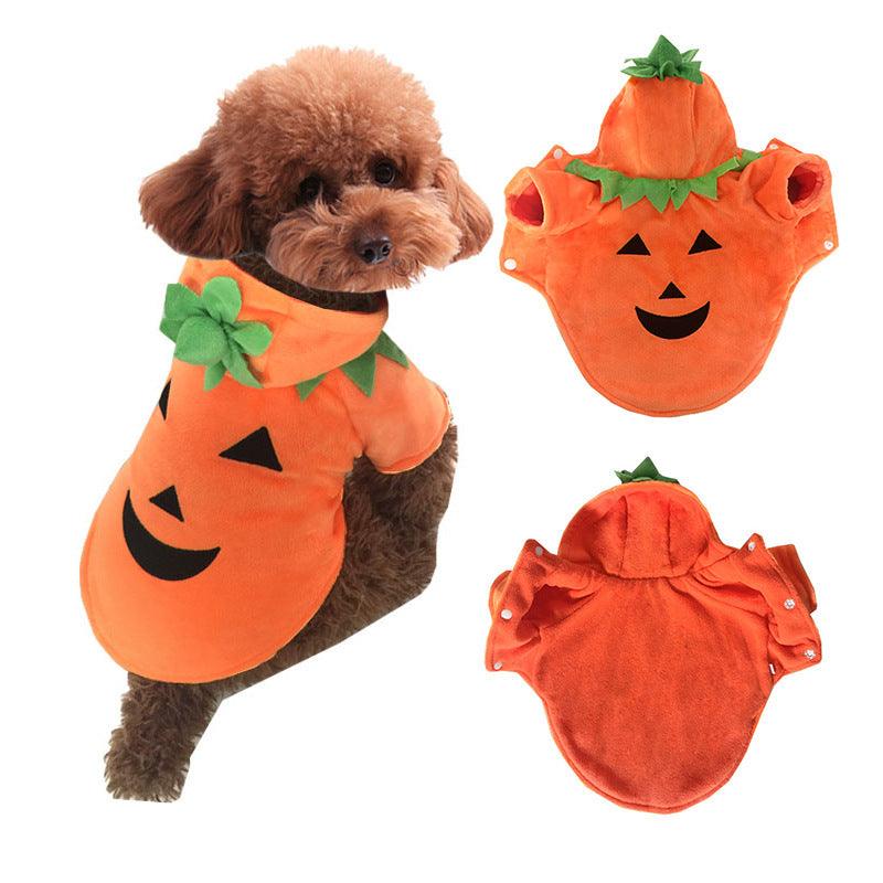 Pumpkin Demon Transformation Pet Costume - Spooky Halloween Attire For Your Furry Friend! Lootquake LLC