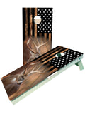Buck American Flag Cornhole Boards - SJB-DIAMOND ELITES