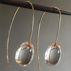 Ornament Simple Personality Glass Ball Ear Ring Pi-Mart