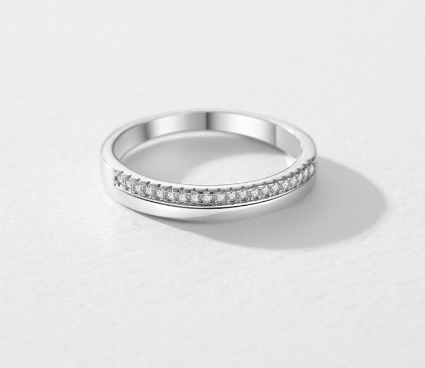 Silver Simple And Stylish Personality All-Match Ring Pi-Mart