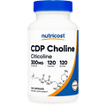 CDP Choline, Citicoline, 300 mg, 120 Capsules, Nutricost