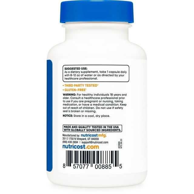 Nutricost Vitamin B1 (Thiamine) 100mg, 120 Capsules - Gluten Free and Non-GMO EasyOptionXY LLC