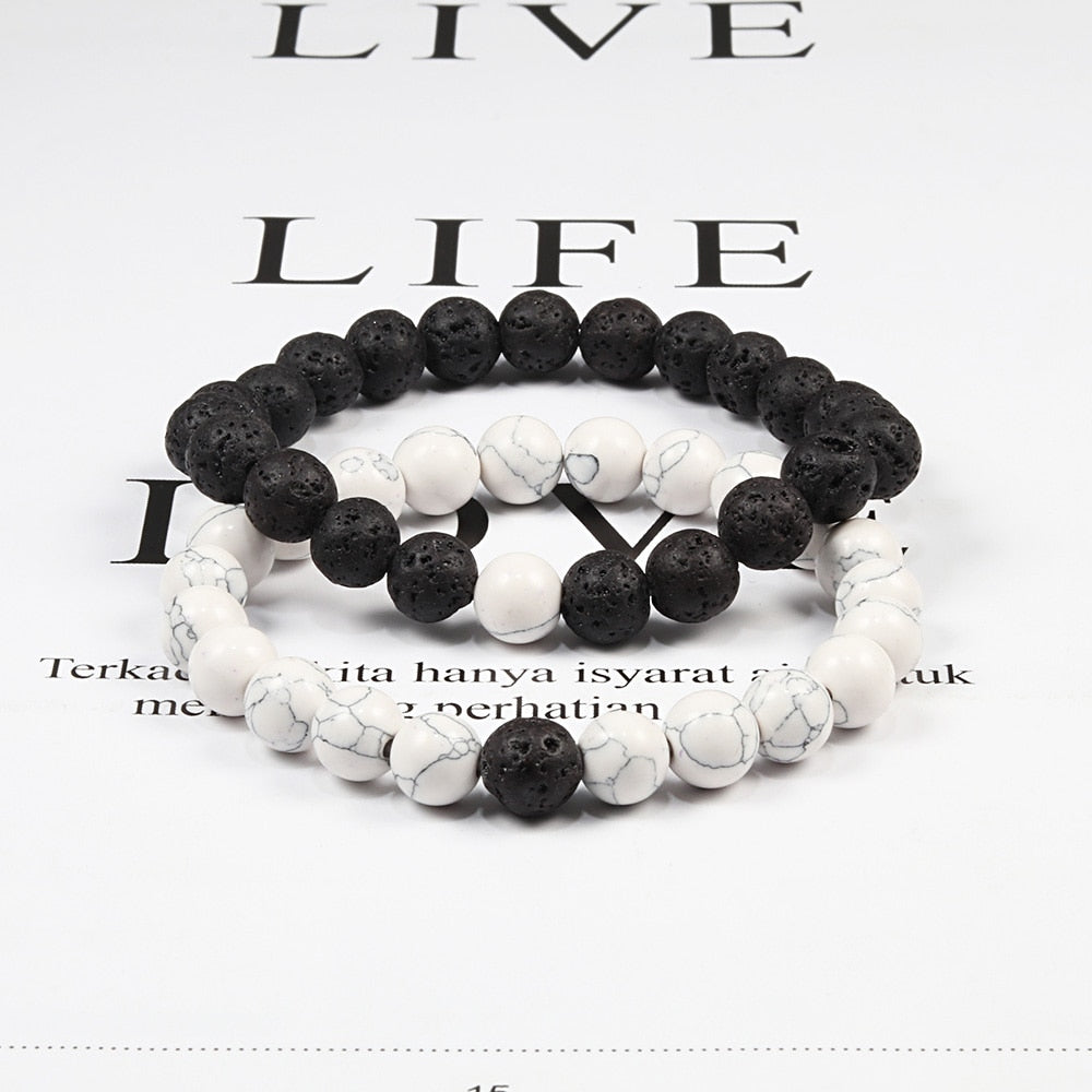 Tiger Eye Beaded Couples Bracelets - SJB-DIAMOND ELITES