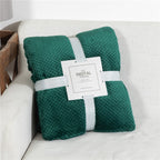 Fluffy Plaid Winter Bed Blankets by Pi Mart