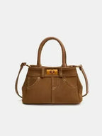 Stylish Suede Handbag – Adjustable Strap & Dual-Use Design
