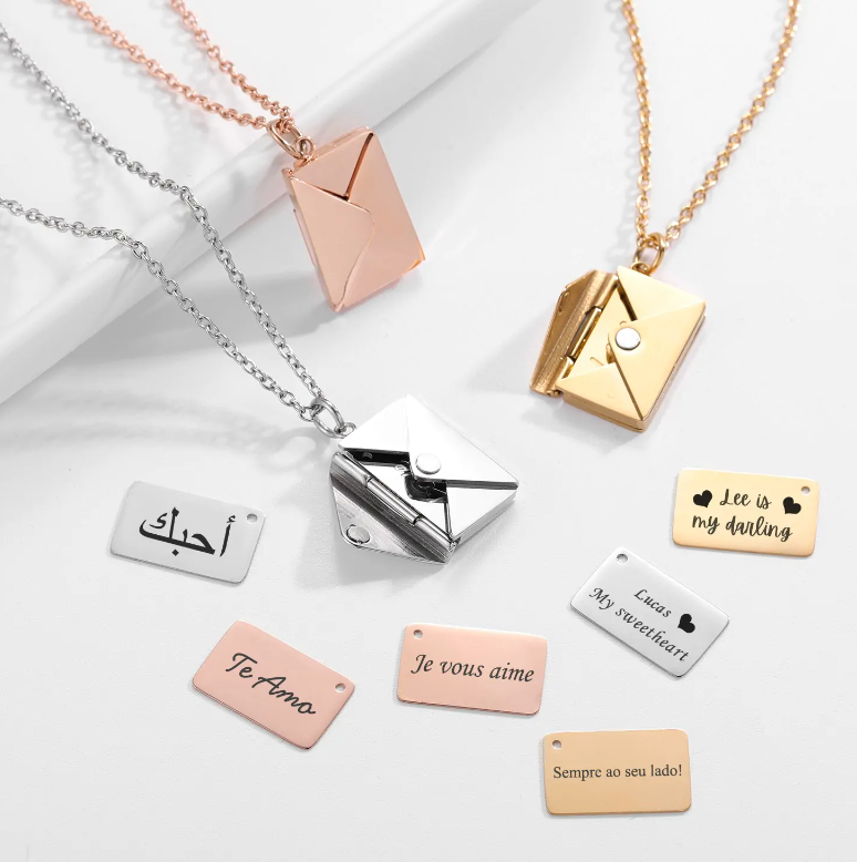 Envelope Necklace Pi-Mart