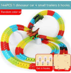 Children's Roller Coaster Dinosaur Track Electric Plastic Toy Pi-Mart