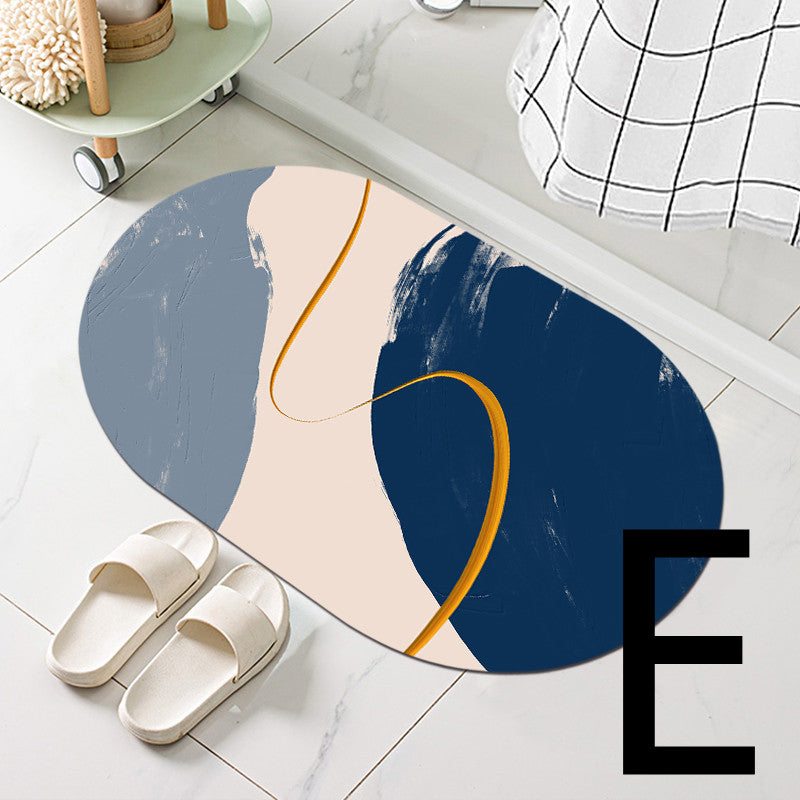 Diatom Mud Bathroom Door Non-slip Absorbent Floor Mat Pi-Mart