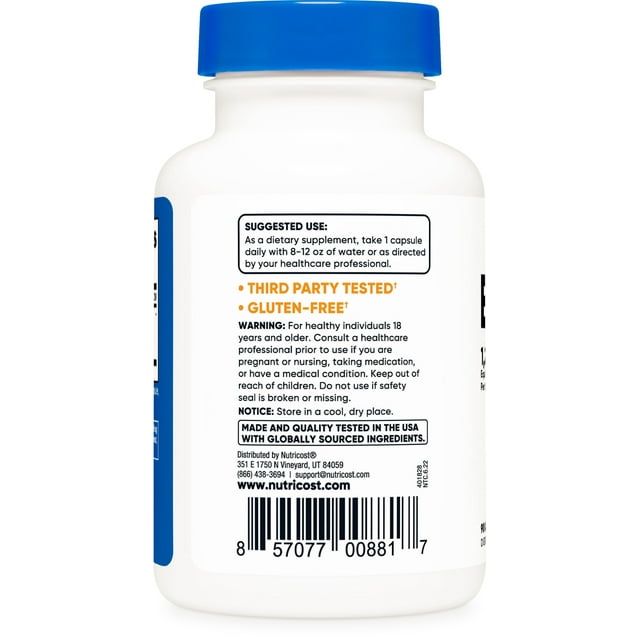 Nutricost Bilberry Capsules 1200mg Equivalent (90 Vegetarian Capsules) - Non-GMO Supplement EasyOptionXY LLC