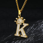 Zircon Alphabet Necklace - SJB-DIAMOND ELITES