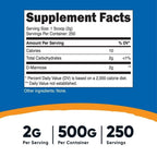Nutricost D-Mannose Powder 500gms, 2g Serving - Non-GMO Supplement EasyOptionXY LLC