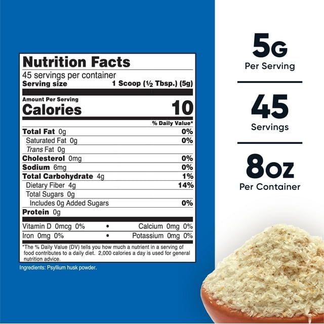 Nutricost Psyllium Whole Husk Powder (8oz) - Gluten Free & Non-GMO Supplement EasyOptionXY LLC