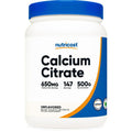 Nutricost Pure Calcium Citrate Powder 500 Grams (Unflavored) Supplement EasyOptionXY LLC
