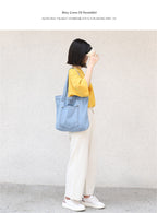Denim handbag Pi-Mart
