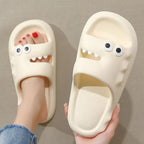 Cute Cartoon Slippers For Women Men Indoor And Outdoor Non-slip Thick Soles Floor Bathroom Slippers Fashion House Shoes Pi-Mart