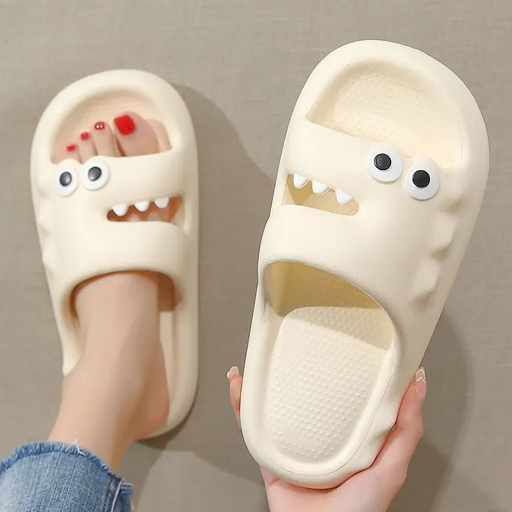 Cute Cartoon Slippers For Women Men Indoor And Outdoor Non-slip Thick Soles Floor Bathroom Slippers Fashion House Shoes Pi-Mart