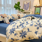 Washed Cotton Bed Sheet Quilt Cover Four-piece Set Pi-Mart