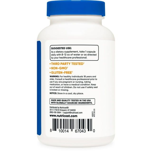 Nutricost Baikal Skullcap 500mg, 120 Capsules - Vegetarian Friendly Supplement EasyOptionXY LLC