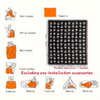 Bohemian Knitted Halloween White Skull Head Printed Tassel Blanket, Suitable For Camping, Casual Picnic Lootquake LLC