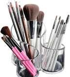 Transparent Acrylic Makeup Brush And Eyebrow Pencil Bucket Pi-Mart