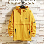 Fake Two Reflective Hoodie Jackets For Men Pi-Mart