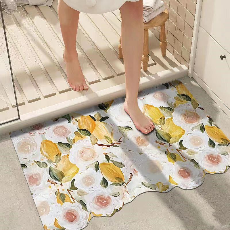 Diatom Mud Bathroom Absorbent Non-slip Floor Mat Pi-Mart