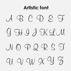 Engrave Artistic Font Alphabet Bracelet Pi-Mart