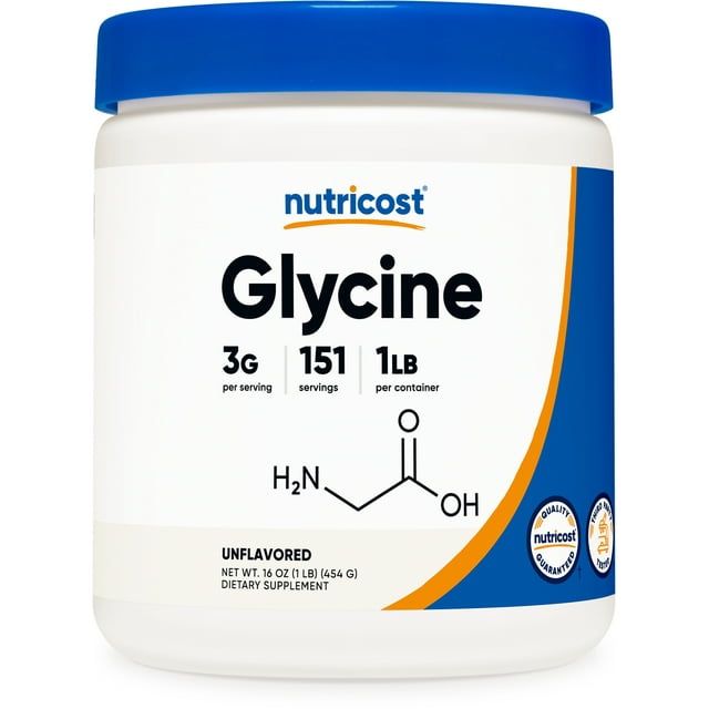 Nutricost Glycine Powder 1lb - Non-GMO, Gluten Free Amino Acid Supplement EasyOptionXY LLC