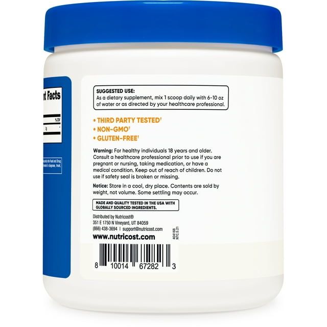 Nutricost Glycine Powder 1lb - Non-GMO, Gluten Free Amino Acid Supplement EasyOptionXY LLC