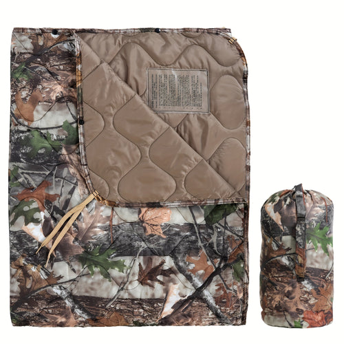 1pc Ultimate Thermal Woobie Blanket - Water-Resistant, Portable, Insulated, Lightweight, Compact, Durable, Easy-to-Carry, Survival Essential for Hiking, Camping, Outdoor Adventures - Includes Compression Carry Bag