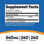Nutricost Black Cohosh 540mg, 240 Capsules - Non-GMO, Gluten Free Supplement EasyOptionXY LLC