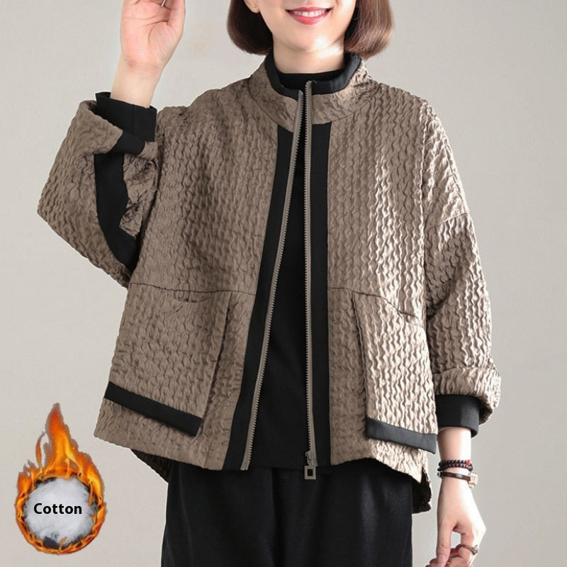 New Coat Woman Cotton Dress Short Chic Pi-Mart