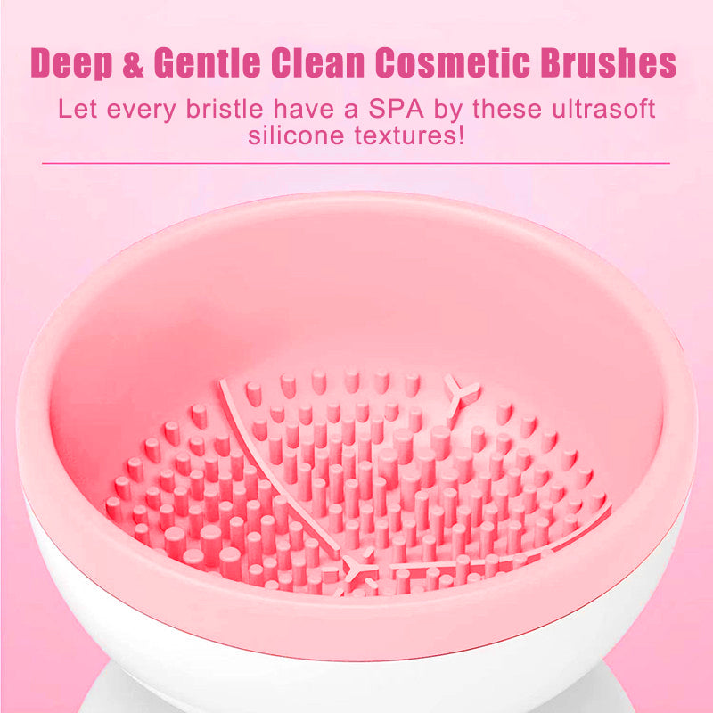 Portable USB Makeup Brush Cleaner Machine Electric Cosmetic Brush Cleaning Washing Tools Automatic Clean Makeup Brushes Pi-Mart