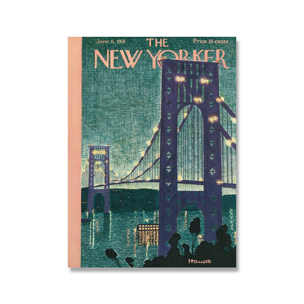 New York Magazine Cover Poster Retro Fashion City Landscape