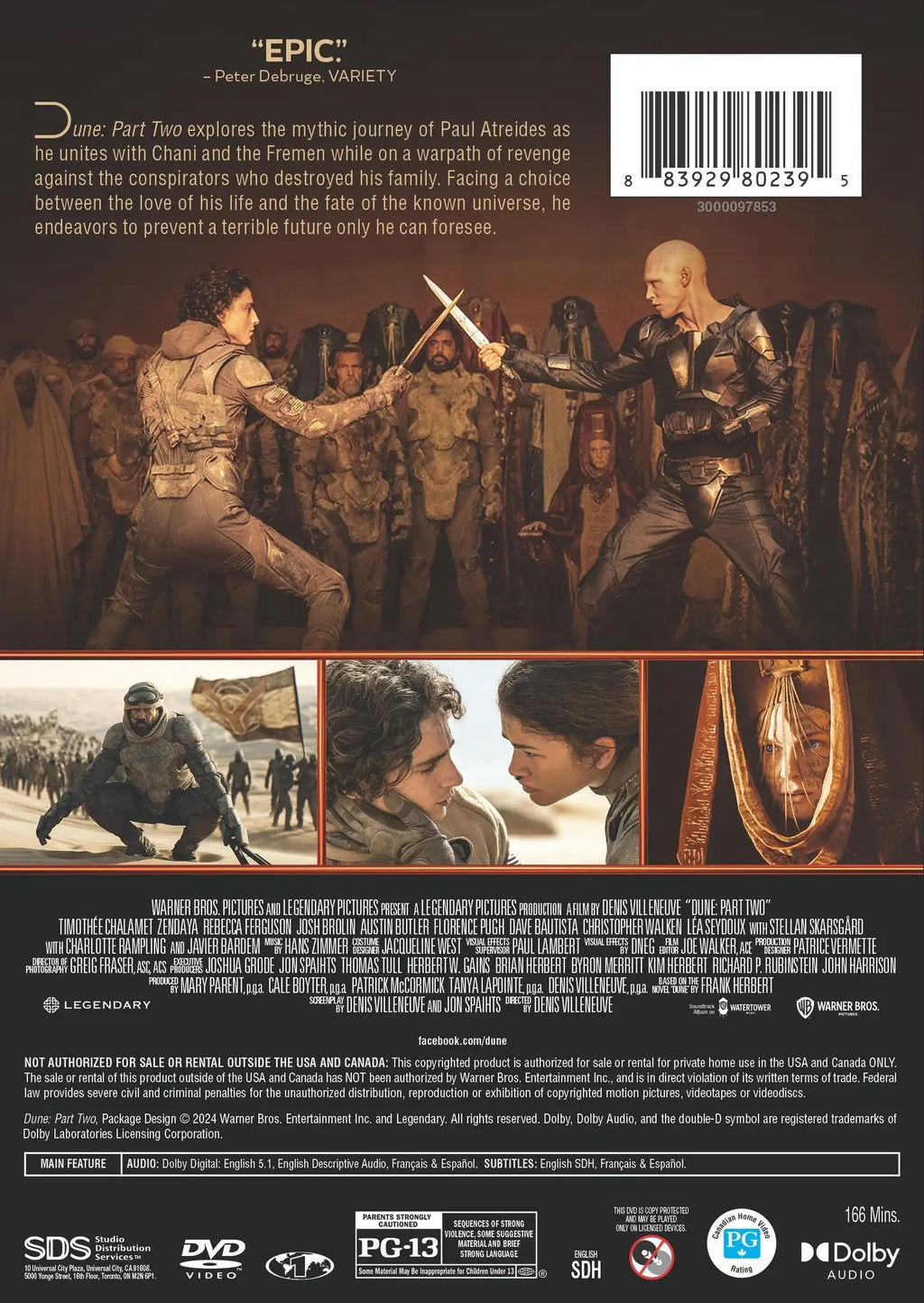 Dune: Part Two (DVD)