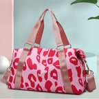 Women Travel Duffel Bag Cow Pattern Handbag Fitness Sports Shoulder Bags Pi-Mart