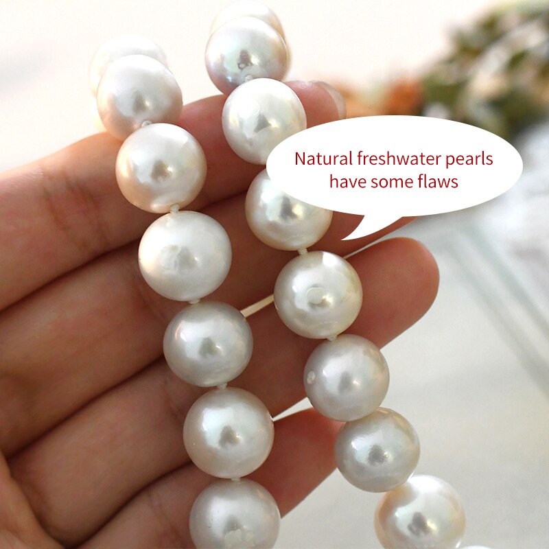Big Edison Natural Freshwater Pearl Necklace Pi-Mart