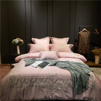 Bed Sheet Duvet Cover Simple Embroidery Four-piece Pure Cotton Pi-Mart