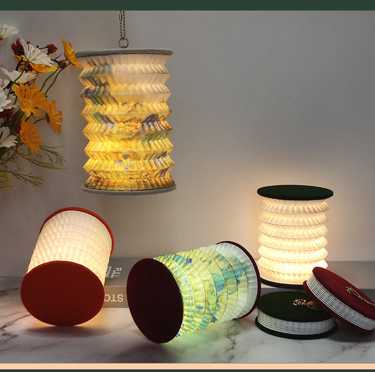 Folding Small Lantern For Cultural And Creative Gifts Pi-Mart