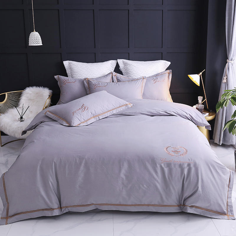 Four-piece Household Simple Cotton Bed Duvet Cover Pi-Mart