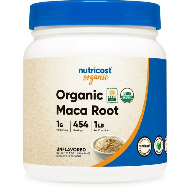 Nutricost Organic Maca Root Powder (454 Grams) - USDA Organic Supplement EasyOptionXY LLC