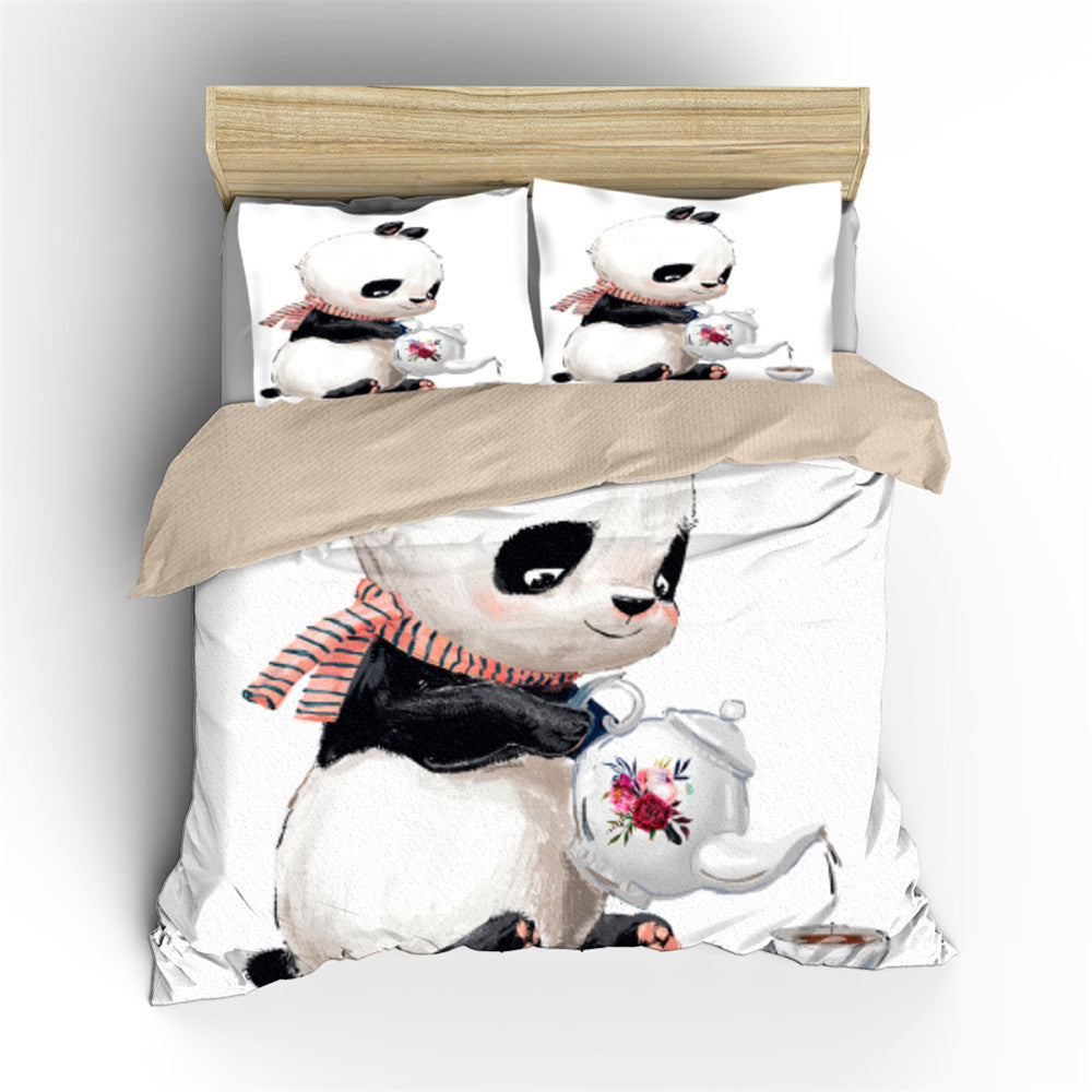 Three-piece digital printing duvet cover Pi-Mart