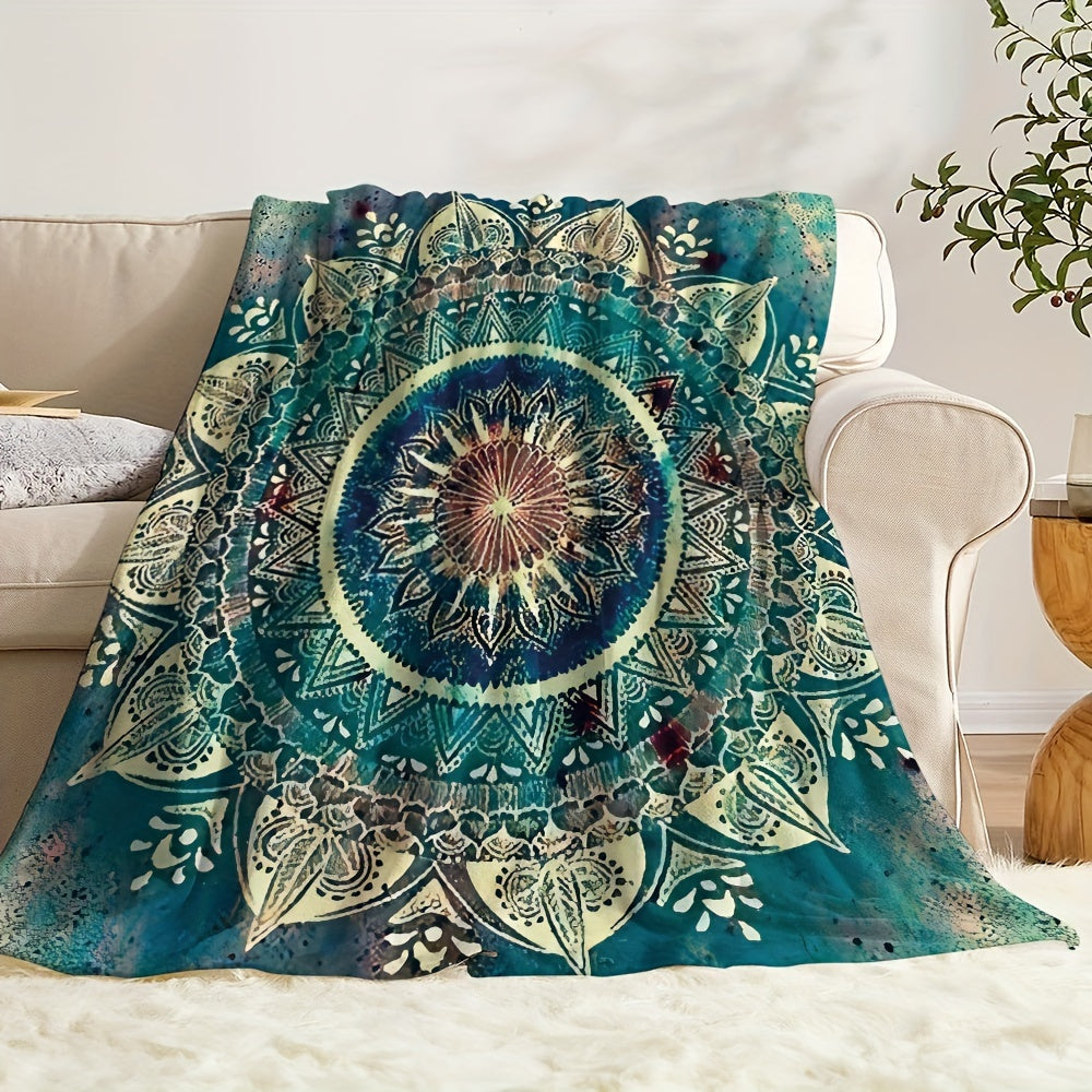 Luxurious Soft Bohemian Mandala Blanket - Visually Stunning & Cozy - Ideal Gift for Boys, Girls & Adults on Birthdays, Holidays, and Ramadan Celebrations! Lootquake LLC