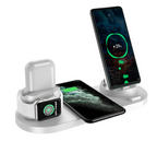Wireless Charger For IPhone Fast Charger For Phone Fast Charging Pad For Phone Watch 6 In 1 Charging Dock Station Pi-Mart