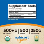 Nutricost Organic Mucuna Pruriens Powder Supplement (250 Grams)