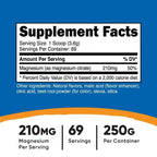 Nutricost Magnesium Citrate Powder (Raspberry Lemonade, 250 Grams) - Non-GMO Supplement
