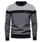 Spliced Cotton Men's Sweater Pi-Mart
