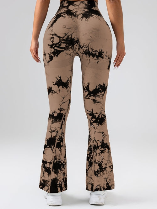 High-Waist Tummy Control Flare Yoga leggings For Women - SJB-DIAMOND ELITES