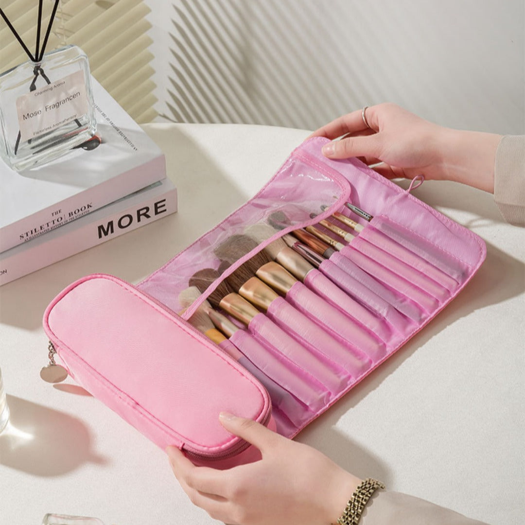 Travel makeup bag,Makeup bag organizers,Makeup bags small, makeup bag, makeup brush bag, storage bag multi-function, folding professional beauty makeup storage bag - SJB-DIAMOND ELITES